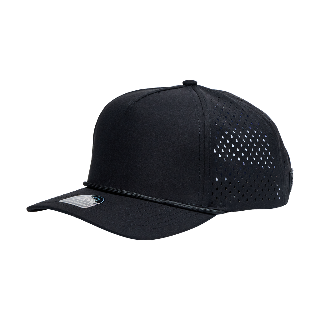 Black Black 5 Panel Rope