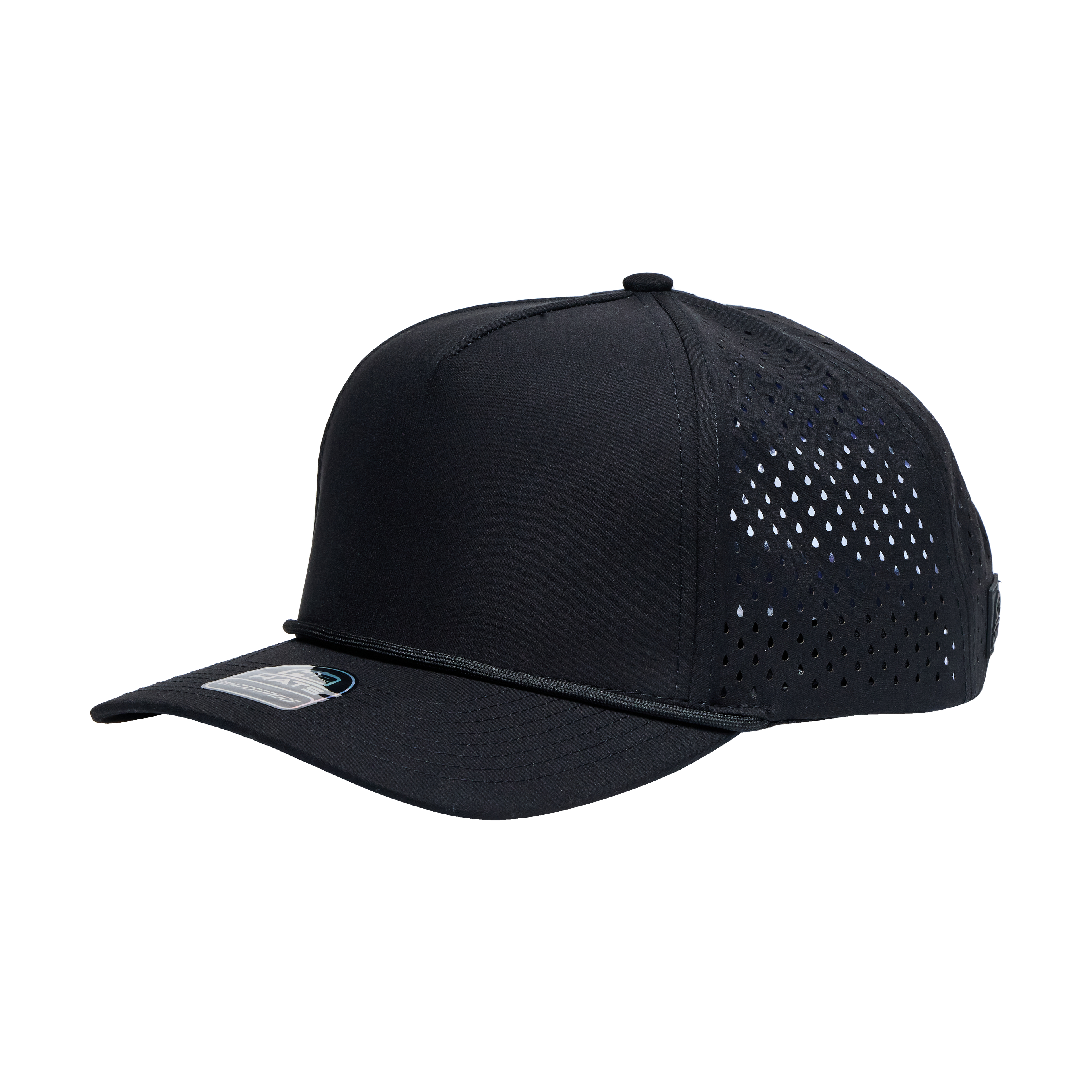 Black Black 5 Panel Rope