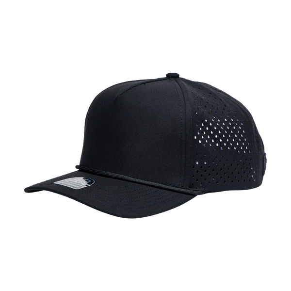 Black Black 5 Panel Rope