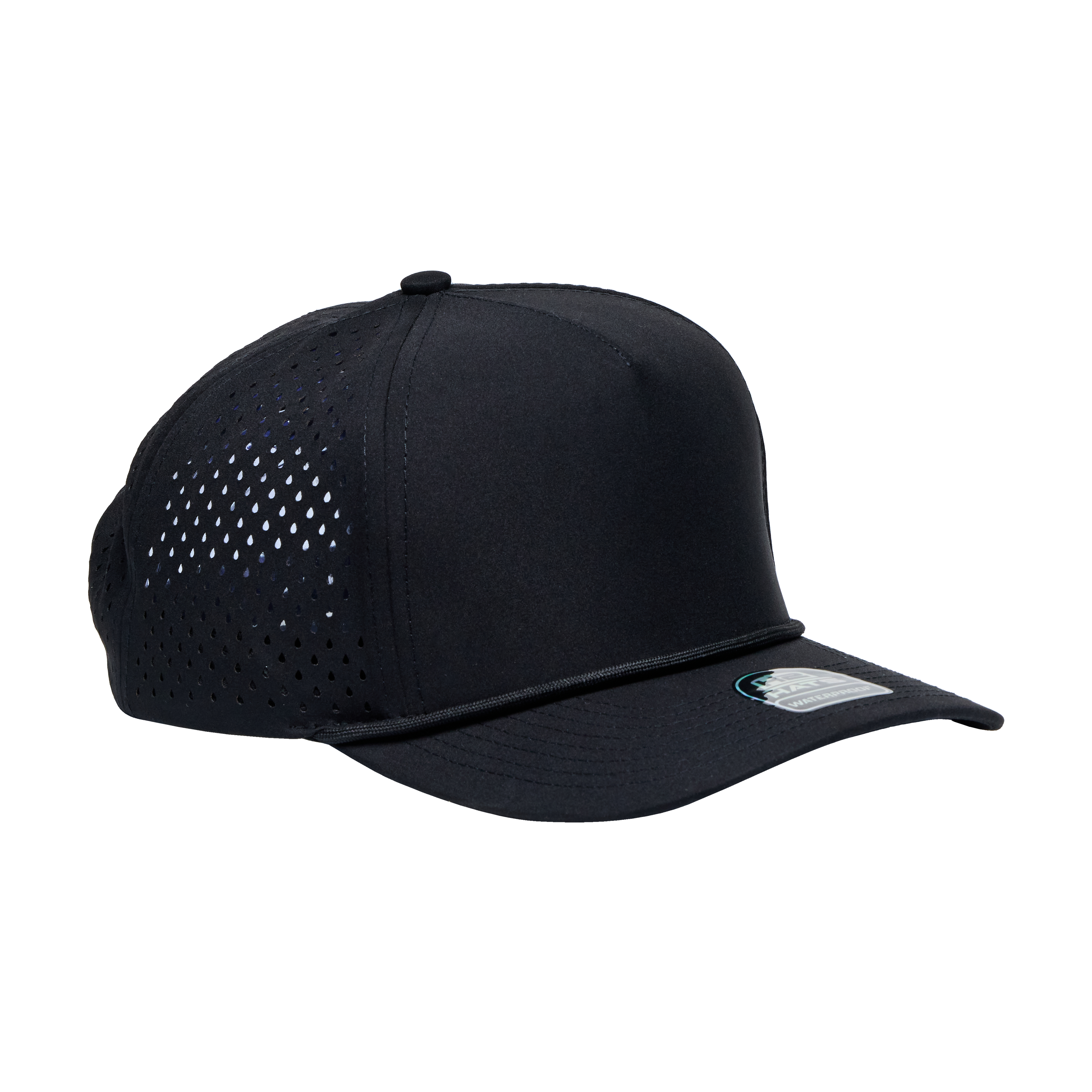 Black Black 5 Panel Rope