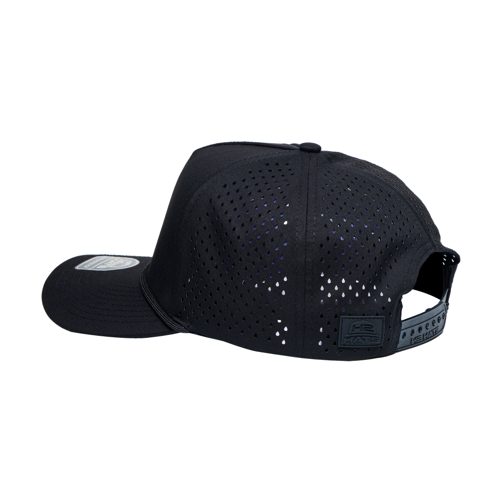 Black Black 5 Panel Rope