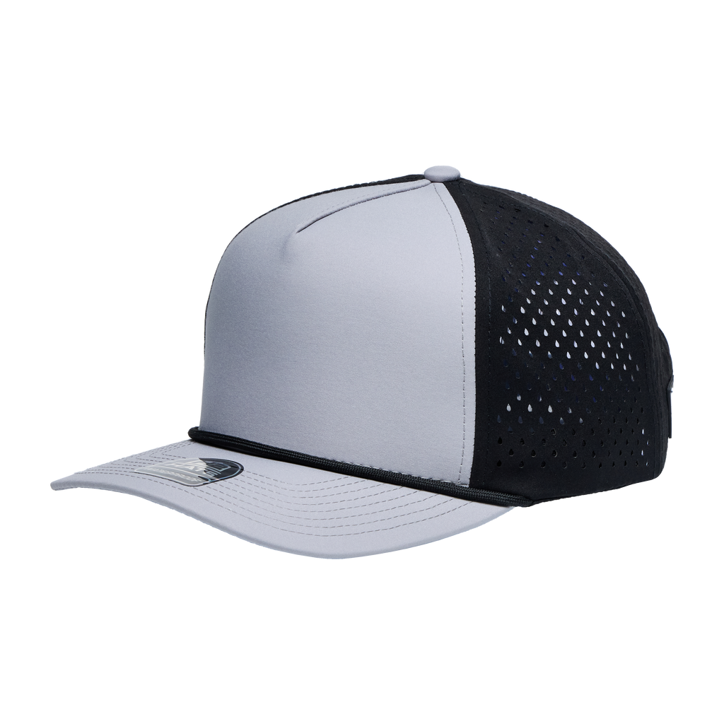 Gray Black Black 5 Panel Rope