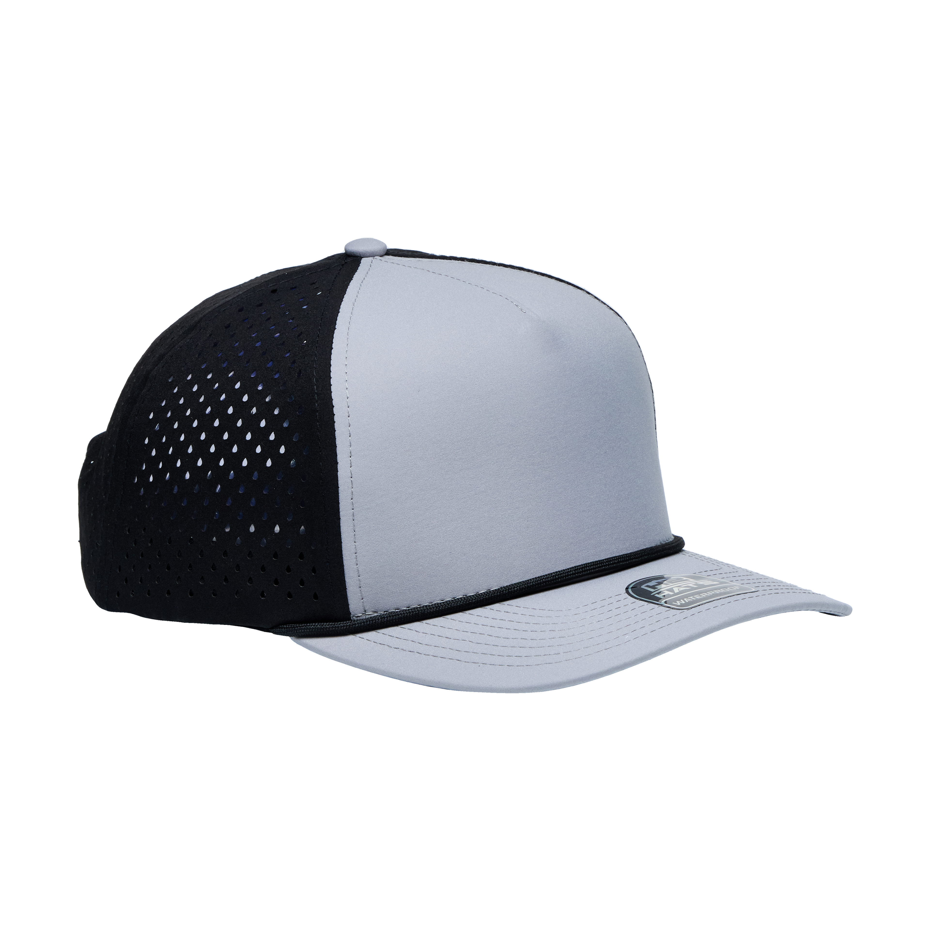 Gray Black Black 5 Panel Rope