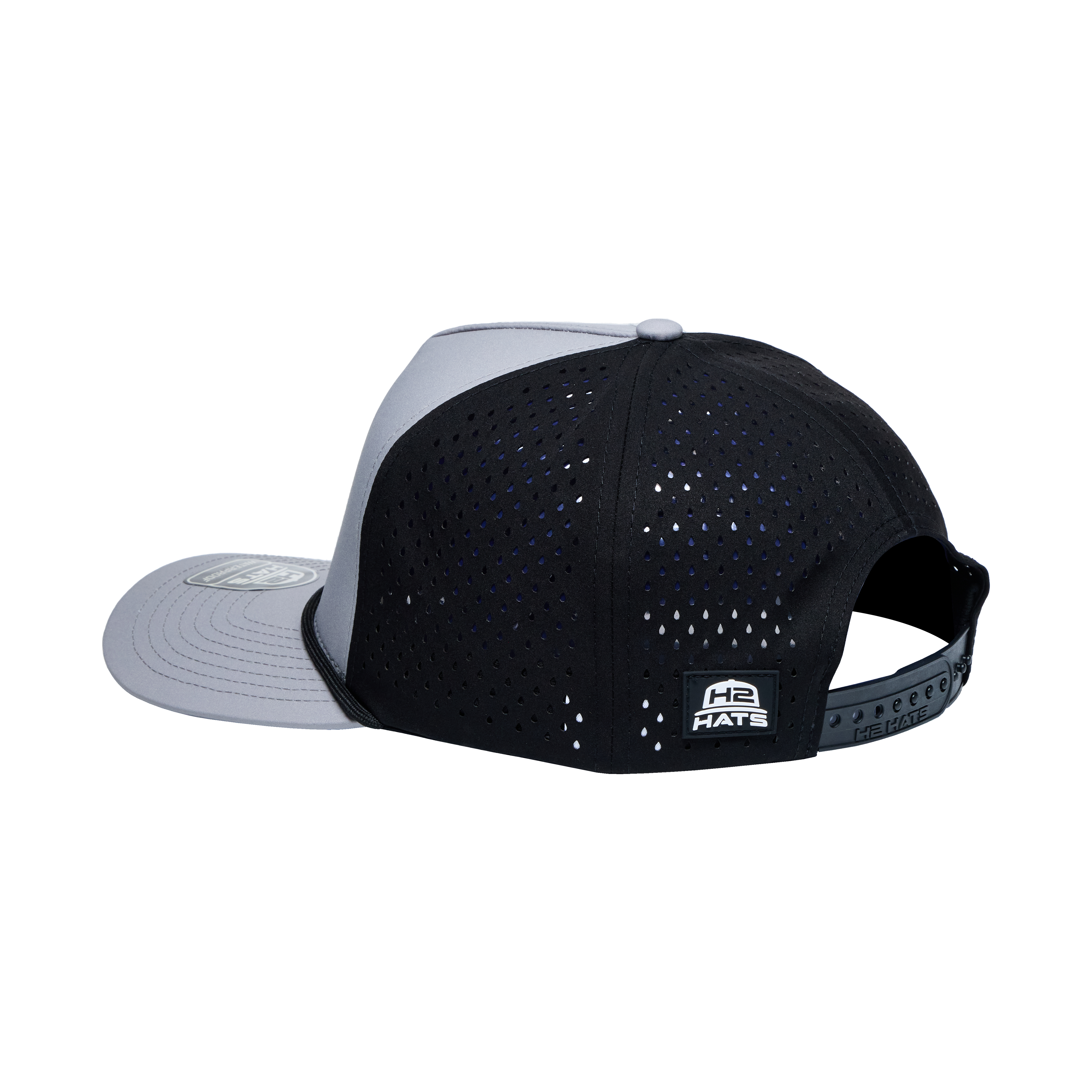 Gray Black Black 5 Panel Rope Secondary image