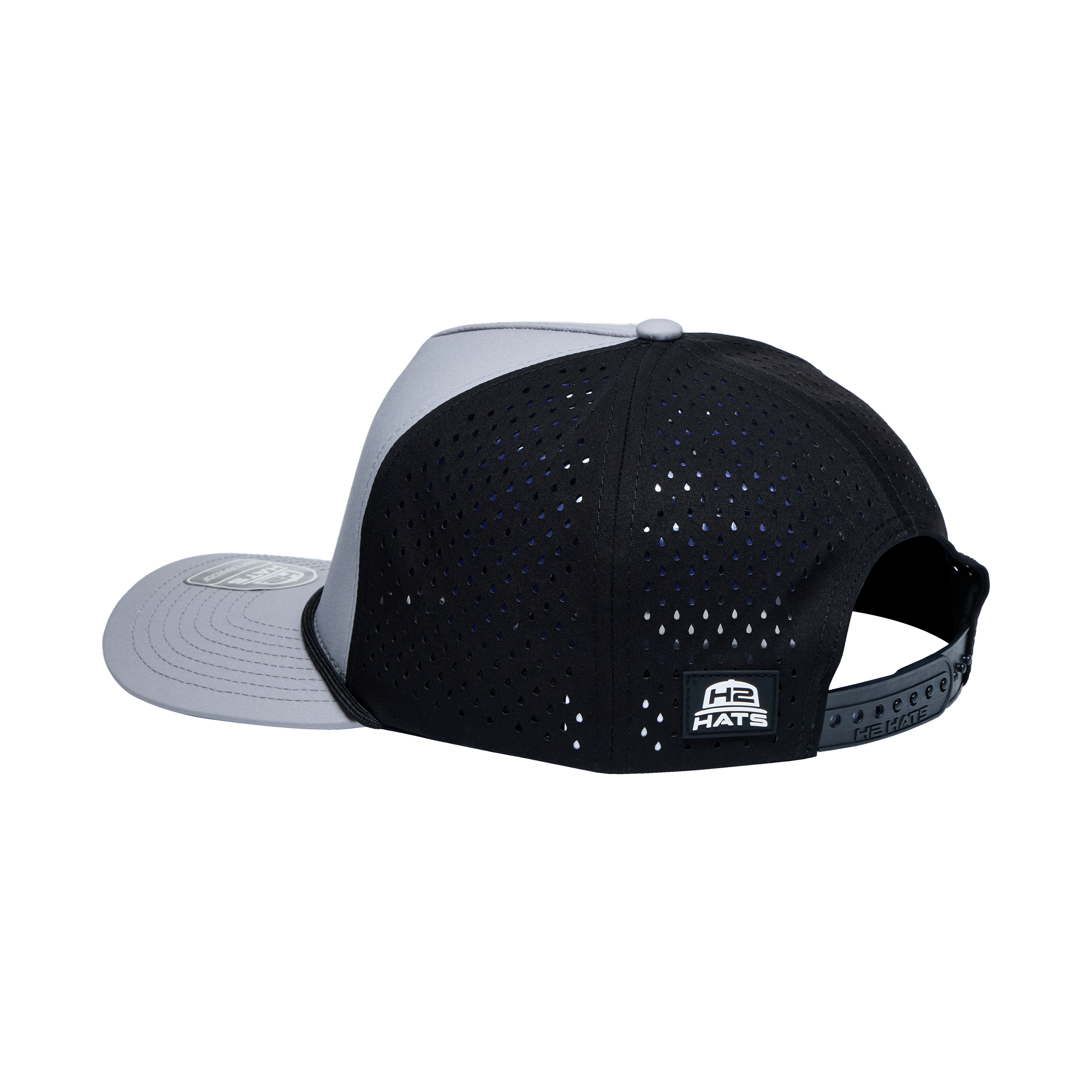 Gray Black Black 5 Panel Rope